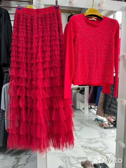 Комплект юбка и кофта