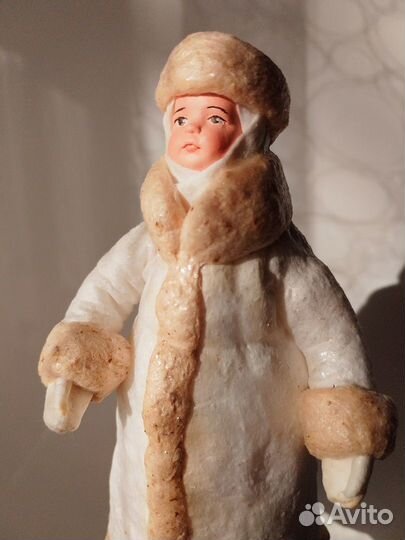 Снегурочка ватная для вашей елочки