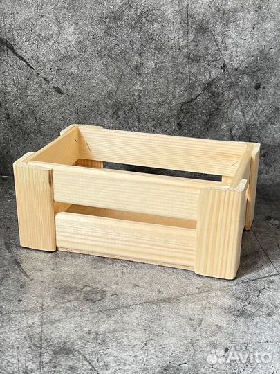 Деревянный бокс ящик цветы композиция корзина