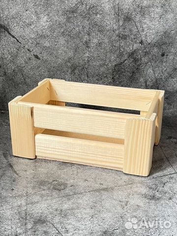 Деревянный бокс ящик цветы композиция корзина
