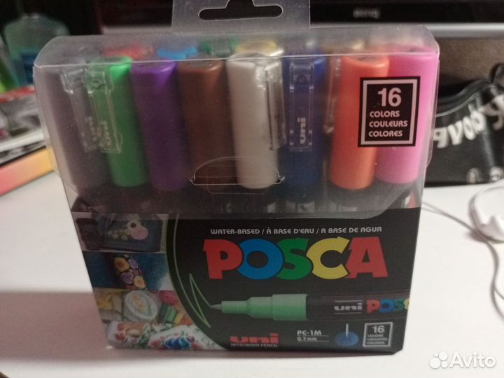 Маркеры UNI Posca 16 цветов