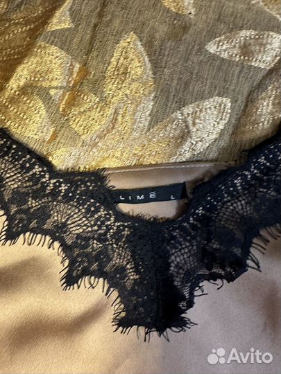 Топ в бельевом стиле lime