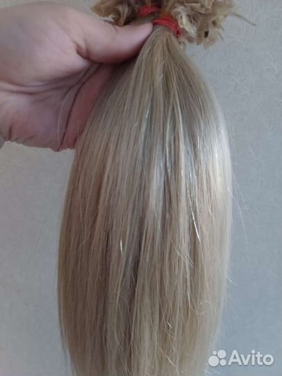 Волосы для наращивания 50 см блонд