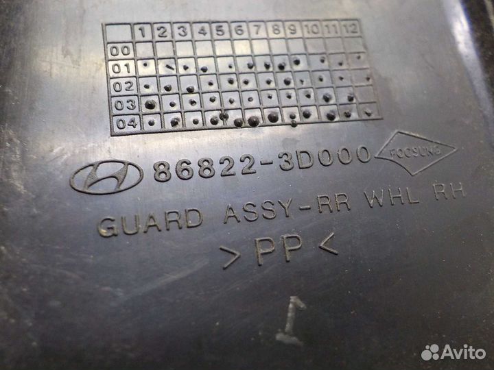 Подкрылок hyundai sonata EF задний правый