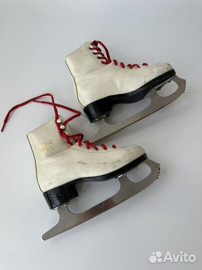 Коньки детские 28 р кожа