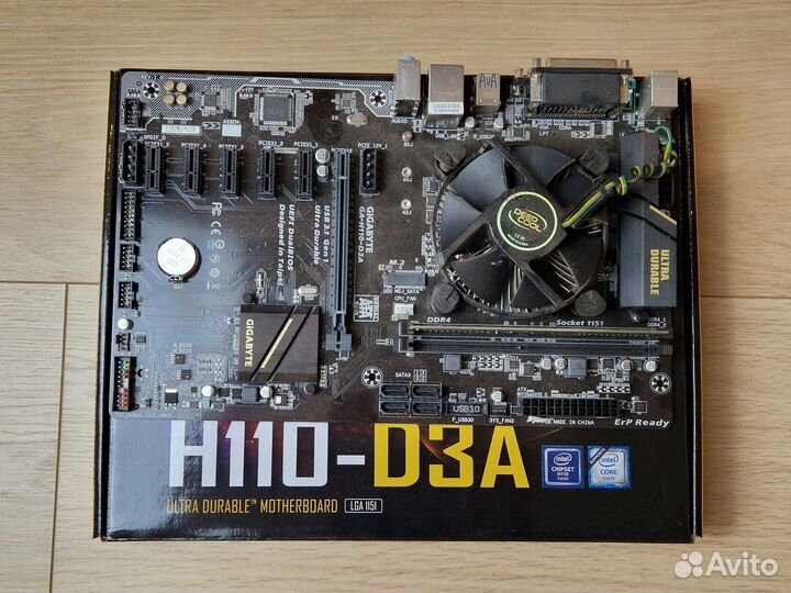 Материнская плата Gigabyte GA-H110-D3A + процессор