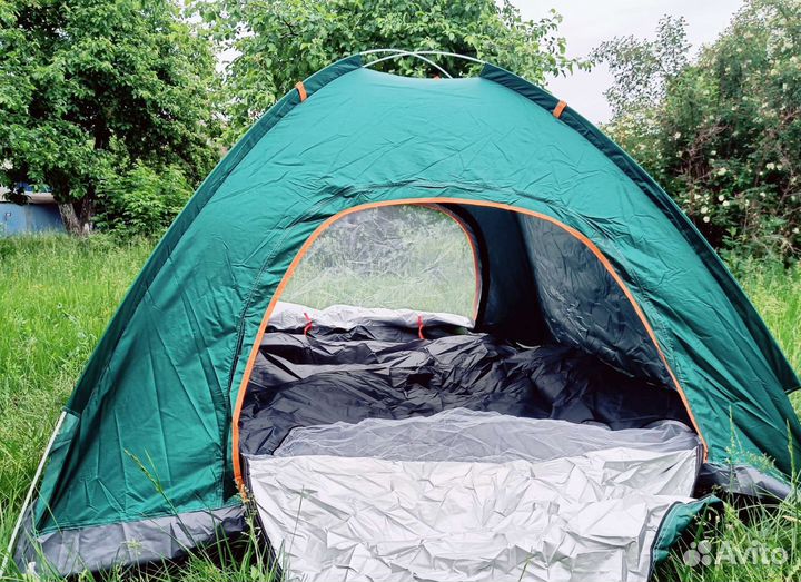 Палатка автоматическая 3-4 местная новая