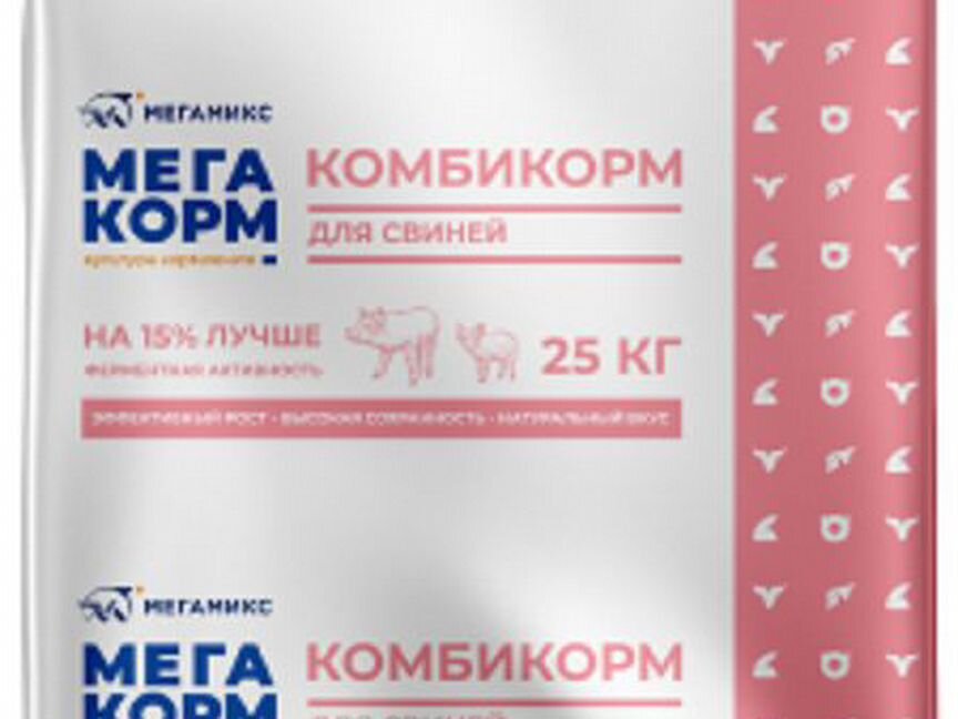 Комбикорм Мега корм для поросят спк 4 25кг