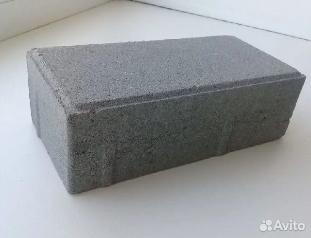 Тротуарная плитка Брусчатка 200х100х60