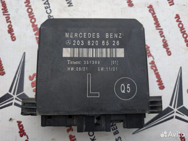 Блок двери W203 Mercedes зад левой