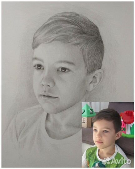 Портрет по фото (карандаш)