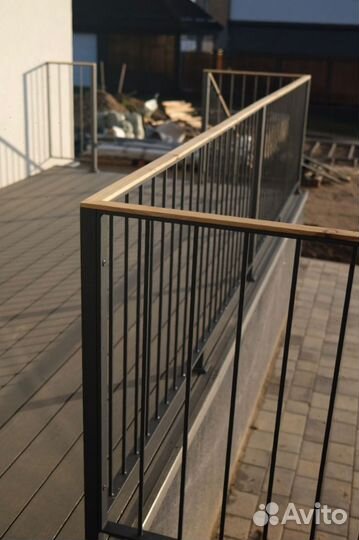Ограждения для террасы Перила лофт