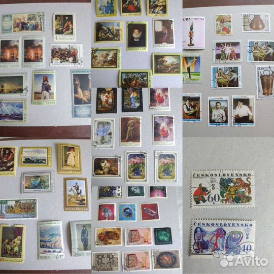 Марки Живопись, зодчество с альбомом