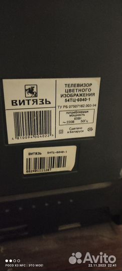 Телевизор витязь