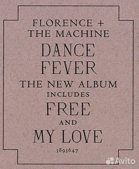 Florence And The Machine–Dance Fever 2LP(Black) EU