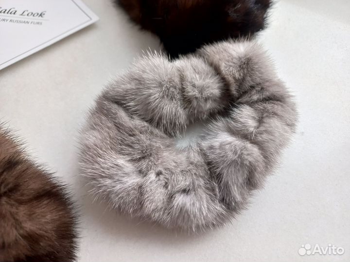 Норковые меховые резинки для волос