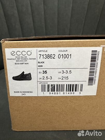 Кеды ecco soft 60 K 35 р новые