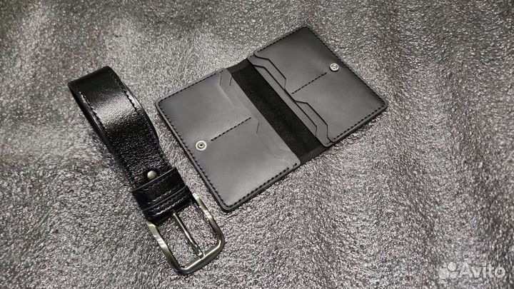 Обложка для паспорта и документов натуральная кожа