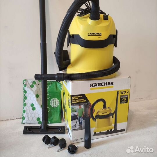 Пылесос Karcher wd 2 вместе с циклонным фильтром