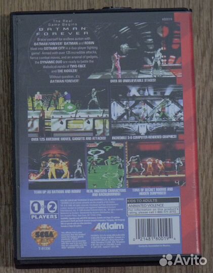 Лицензионная игра Batman Forever Sega Genesis