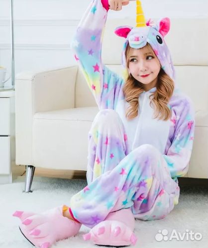 Пижама кигуруми Единорог звездный р-р L новая