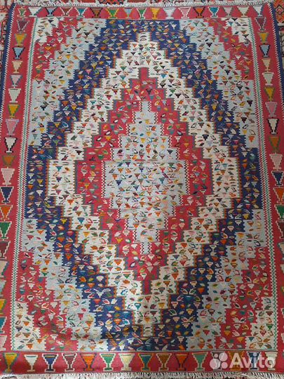 Иранский безворсовый ковер ручной работы