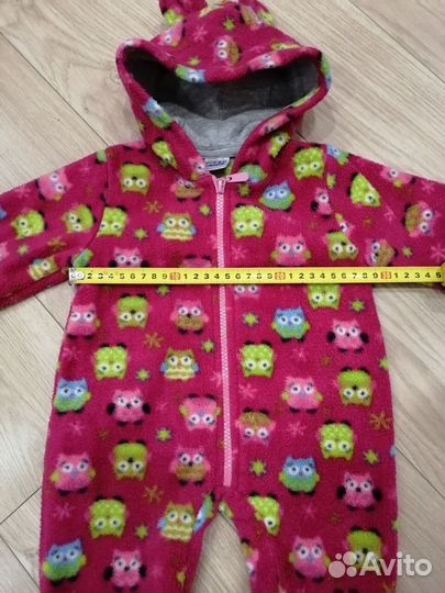 Поддева комбинезон флисовый для девочки 62