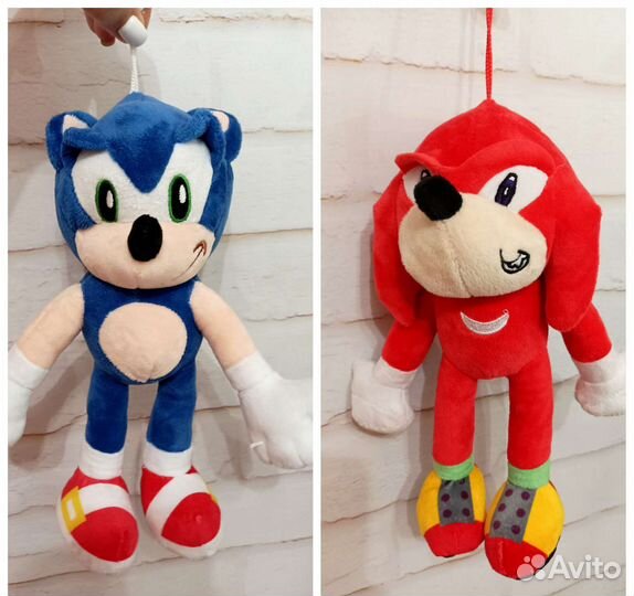 Мягкие игрушки новые Соник