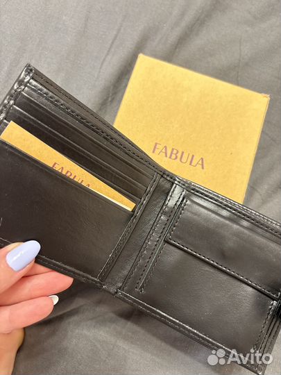 Кошелек мужской кожаный новый Fabula портмоне