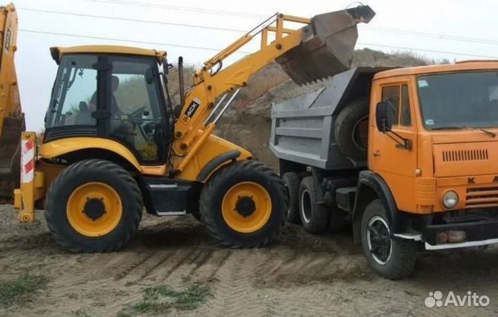 Услуги экскаватора погрузчика jcb