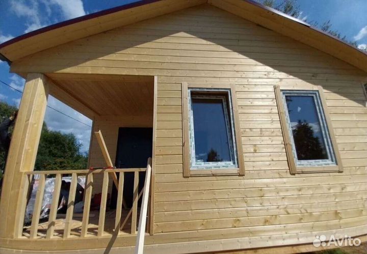Каркасный дом 8x6 утеплённый / лот ikpw 83440