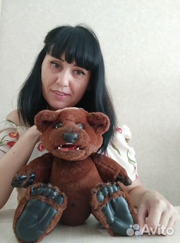 Реалистичный медвежонок авторская игрушка