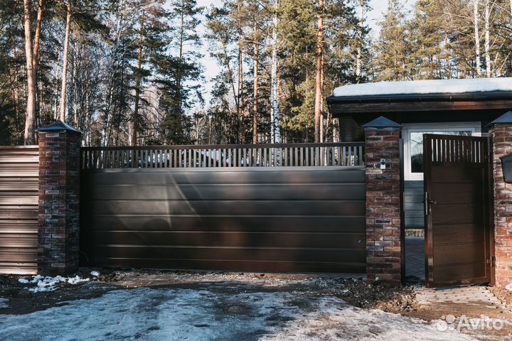 Готовые откатные ворота в рассрочку