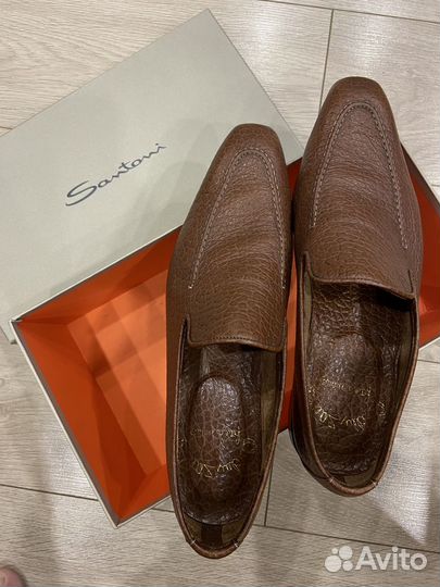 Туфли лоферы мужские Santoni 41