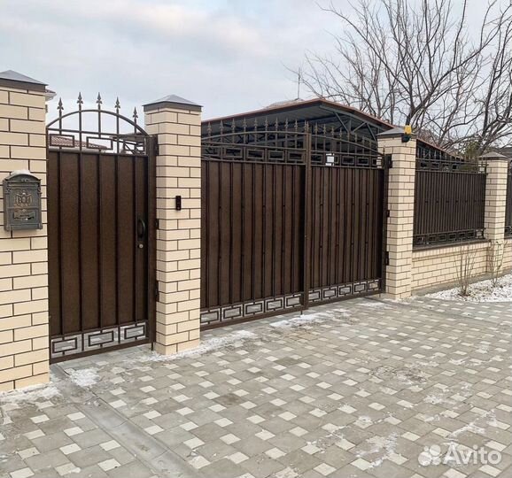 Кованые ворота под ключ