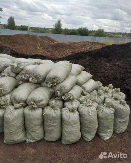 Чернозём, торф, навоз, песок, крошка