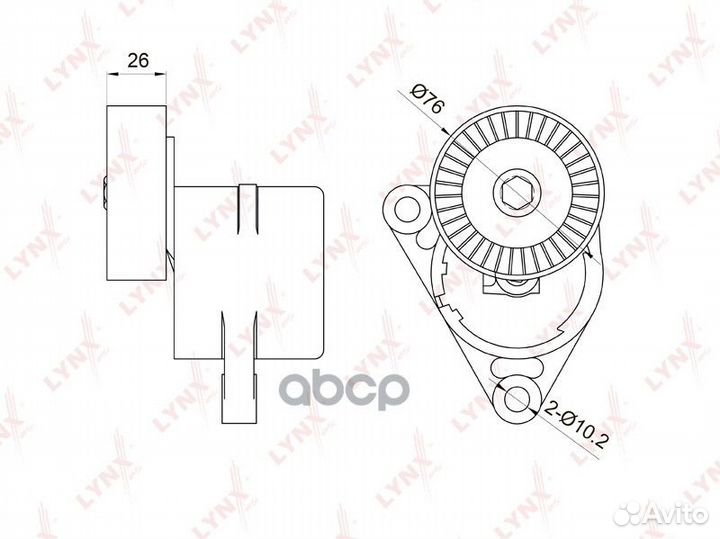 Натяжитель ремня навесного оборудования pt3010
