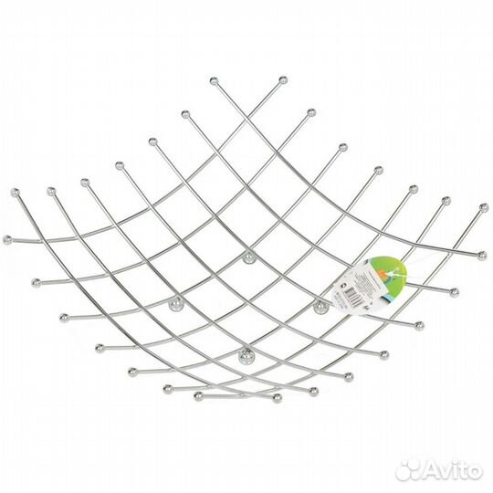 Ваза для фруктов, сталь, 26х27 см