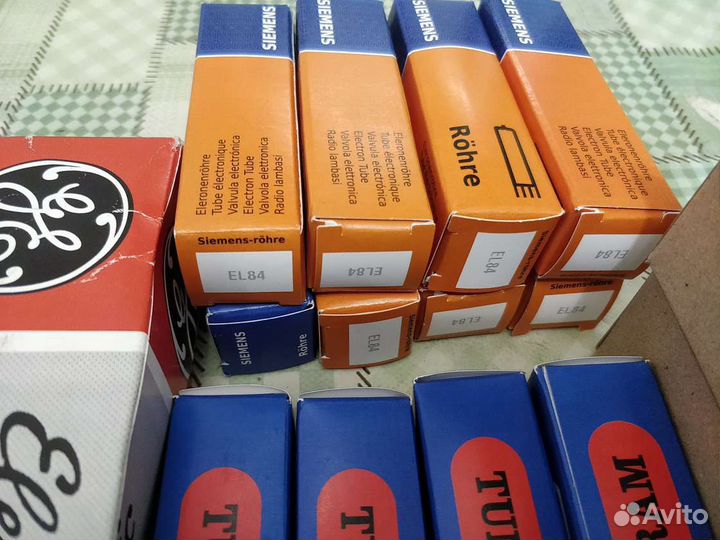 Радиолампы EL84 siemens, E88CC новое