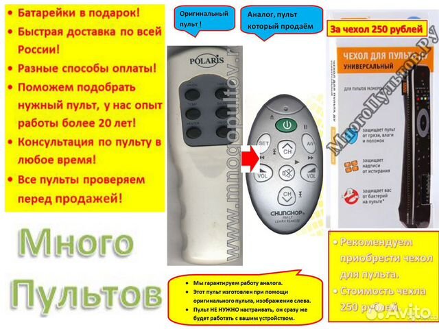 Пульт для polaris pcwh 2061 DI, pcwh 2063 DI купить в Москве ...