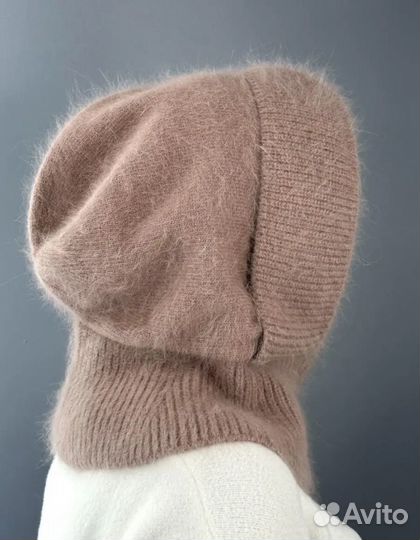 Снуд капор женский зимний