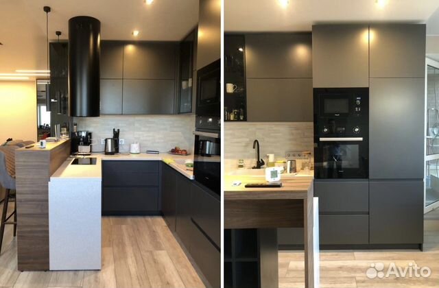 Бежевый кухонный гарнитур