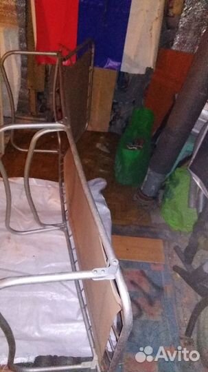 Раскладушка брезентовая