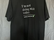 Vetements i'm not doing shit today футболка