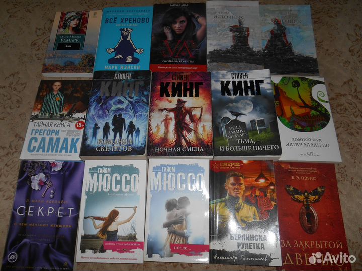 Книги разных жанров - ужасы фантастика справочники