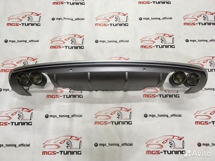 Диффузор Audi Q5 (SQ5) для S-line + Akrapovic