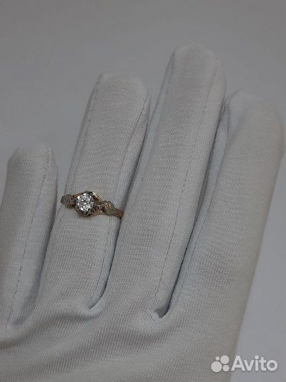 Е.О. Кольцо с камнем, золото 583, (id 40823)