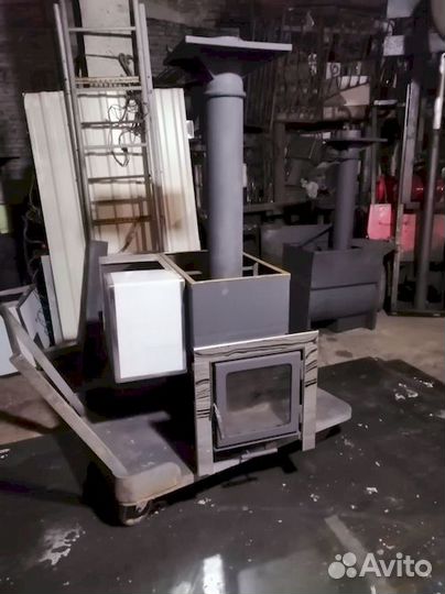 Банная печь Эконом 700 мм с выносом под топку