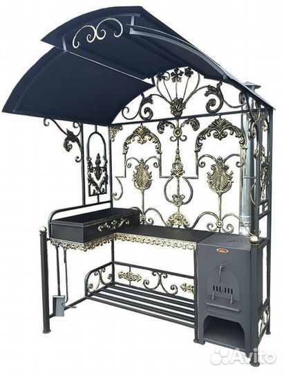 Мангал Делюкс Плюс с большой печкой Бухара-К