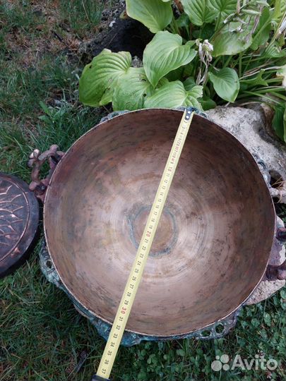 Старинный медный казан 12 литров